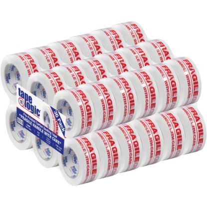 Picture of Tape Logic Pre-Printed Carton Sealing Tape, "Fragile Handle With Care", 2in x 110 Yd., Red/White, Case Of 36