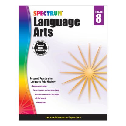 Picture of Carson-Dellosa Spectrum Language Arts Workbook, Grade 8