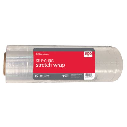 Picture of Office Depot Brand Stretch Wrap Film, 18in x 1500ft Roll, Clear