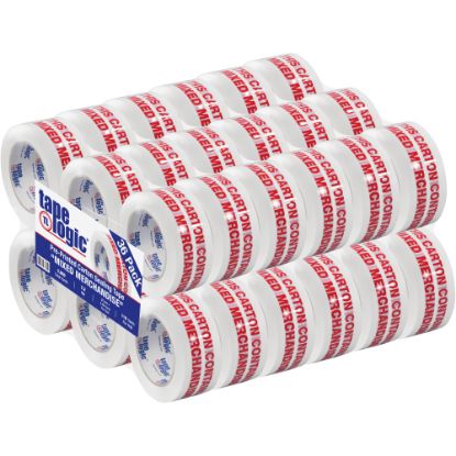 Picture of Tape Logic Pre-Printed Carton Sealing Tape, "Mixed Merchandise", 2in x 110 Yd., Red/White, Case Of 36