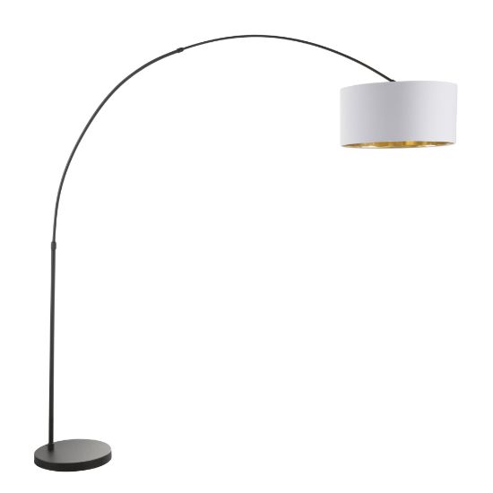 Picture of Lumisource Salon Contemporary Floor Lamp, Black/White/Gold