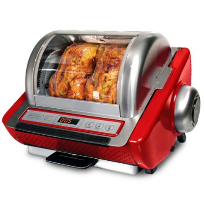 Picture of Ronco EZ-Store Rotisserie Oven, Red