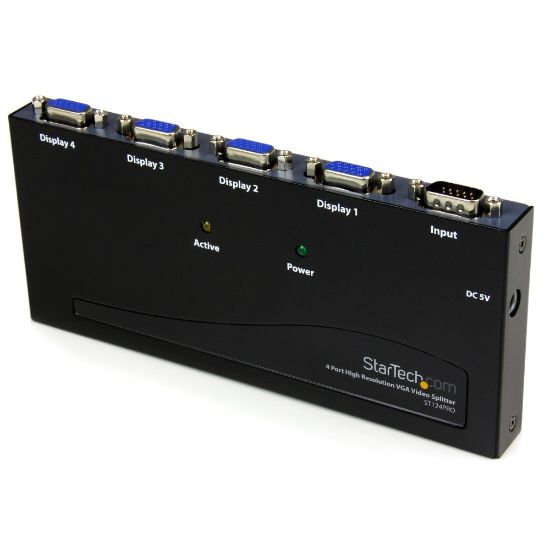 Picture of StarTech.com StarTech.com 4 Port High Resolution VGA Video Splitter - 300 MHz - VideoView Pro 47 Port High Resolution 300 MHz Video Splitter