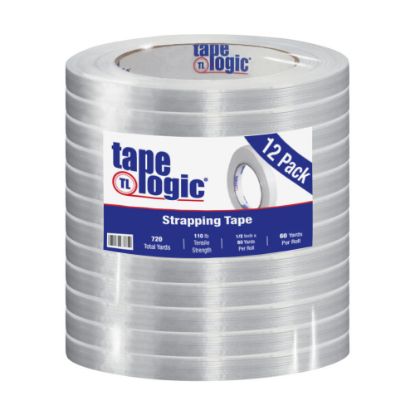 Picture of Tape Logic 1300 Strapping Tape, 1/2in x 60 Yd., Clear, Case Of 12