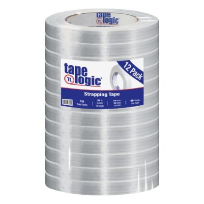 Picture of Tape Logic 1300 Strapping Tape, 3/4in x 60 Yd., Clear, Case Of 12