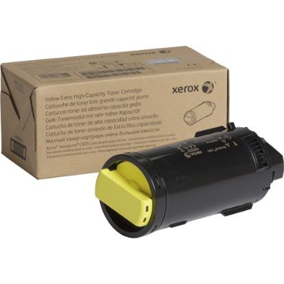 Picture of Xerox C605 Yellow Extra-High Yield Toner Cartridge, 106R03930