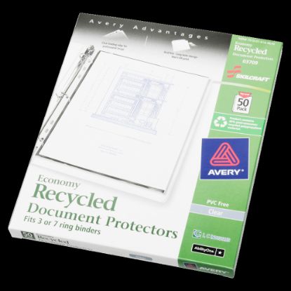 Picture of SKILCRAFT Document Protector, 8-1/2in x 11in, Clear, Box of 50