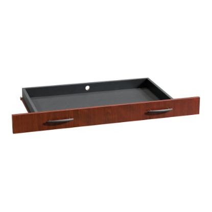 Picture of Sauder Via 38inW Pencil Drawer For Desk Return, Classic Cherry/Soft Black