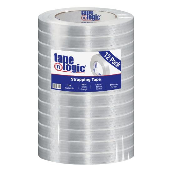 Picture of Tape Logic 1500 Strapping Tape, 3/4in x 60 Yd., Clear, Case Of 12