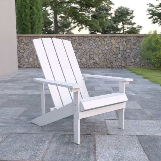 Picture of Flash Furniture Charlestown All-Weather Adirondack Chair, White