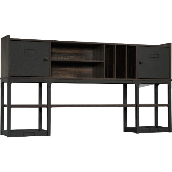 Picture of Sauder Foundry Road 72inW Desk Hutch, Carbon Oak