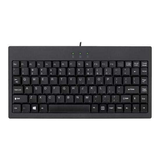 Picture of Adesso AKB-110B EasyTouch USB/PS/2 Mini Keyboard, Black