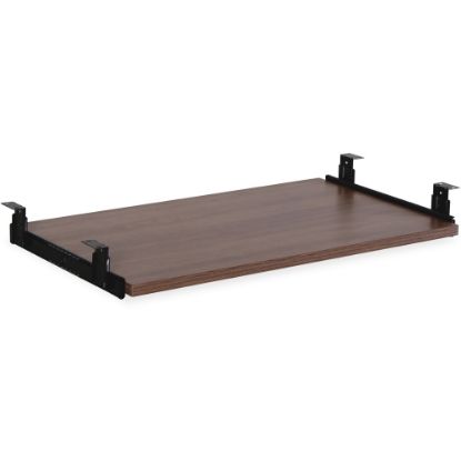 Picture of Lorell Essential Series Laminate Keyboard Tray, 1-1/16inH x 12-3/16inW x 7-1/4inD, Walnut