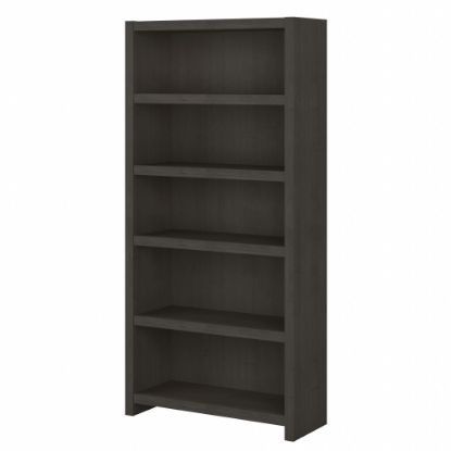 Picture of Bush Business Furniture Echo 66inH 5-Shelf Bookcase, Charcoal Maple, Standard Delivery