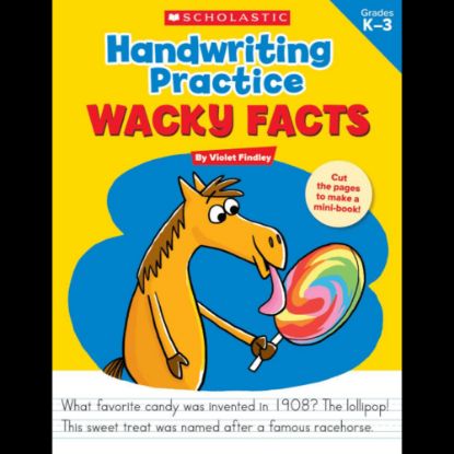 Picture of Scholastic Teacher Resources Handwriting Practice: Wacky Facts Activity Sheets, Kindergarten To 3rd Grade