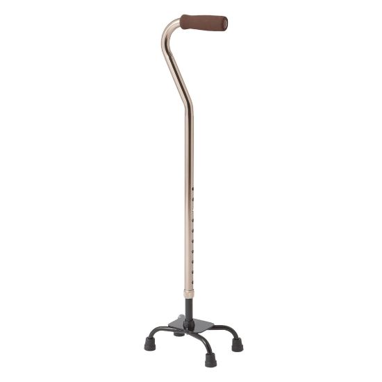 Picture of Medline Quad Canes, Small Base, Bronze, Case Of 2