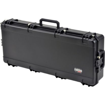 Picture of SKB Cases iSeries Protective Case With Layered Foam Interior, Cushion-Grip Handle And In-Line Skate Wheels, 42-1/2inH x 17inW x 7-1/2inD, Black