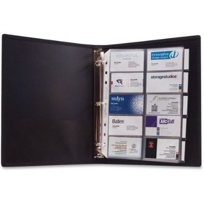 Picture of Anglers 3-Ring Business Card Binder, 8.50in x 11in