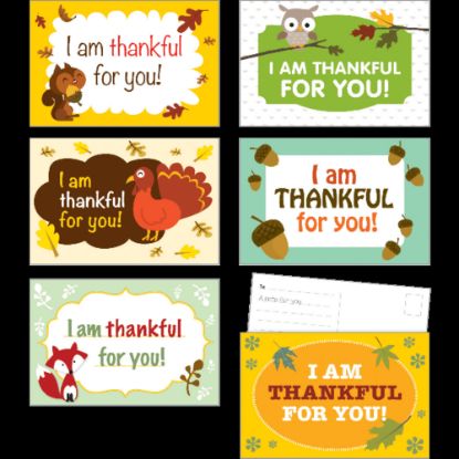 Picture of Scholastic Teachers Friend Postcards, 6in x 4in, Thanksgiving, Kindergarten - Grade 5, Pack Of 36