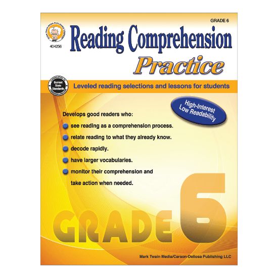 Picture of Mark Twain Media Reading Comprehension Practice, Grade 6