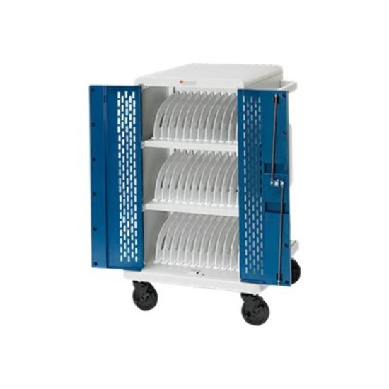 Picture of Bretford Core M Charging Cart CORE36MS-90D - Cart - for 36 tablets / notebooks - lockable - topaz, concrete