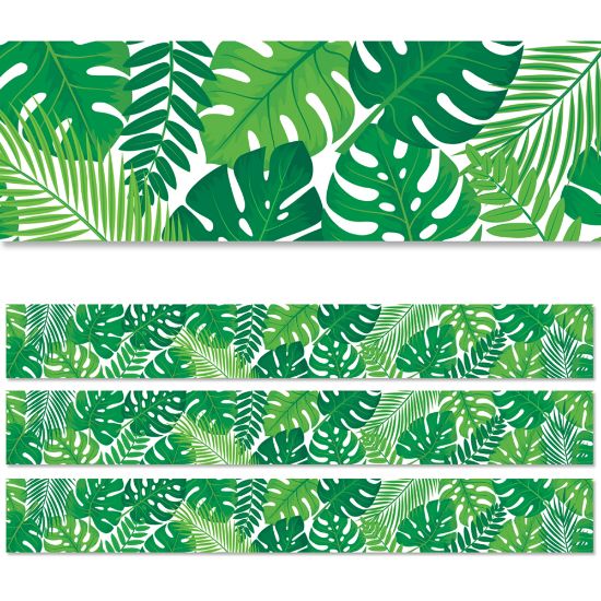 Picture of Creative Teaching Press EZ Borders, Tropical Leaves, 48' Per Pack, Set Of 3 Packs