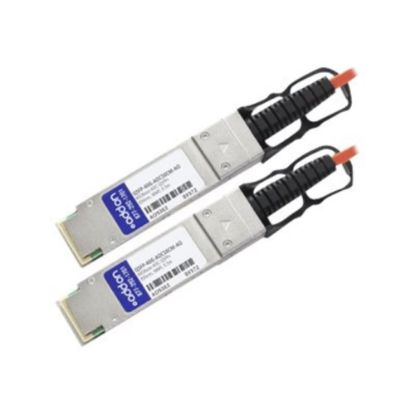 Picture of AddOn 0.5m Industry Standard QSFP+ AOC - Network cable - QSFP+ to QSFP+ - 0.5 m - fiber optic - active