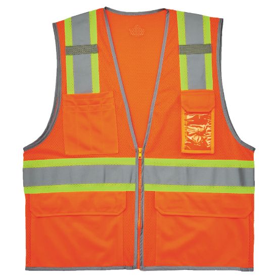 Picture of Ergodyne GloWear 2-Tone Mesh Hi-Vis Type-R Class 2 Safety Vest, 3X, Orange