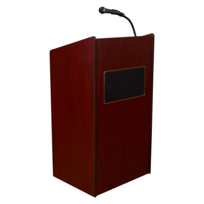 Picture of Oklahoma Sound The Aristocrat Sound Lectern With Sound, Mahogany