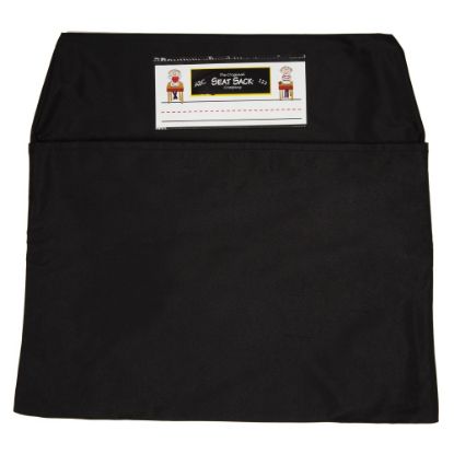 Picture of Seat Sack Chair Pocket, Medium, 15in, Black, Pack Of 2