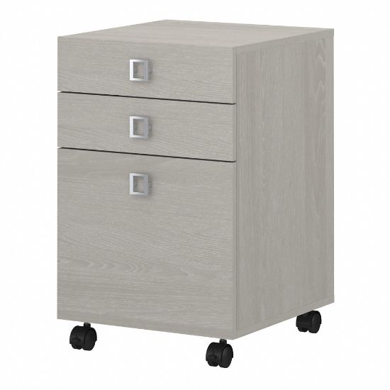 Picture of Bush Business Furniture Echo 17inD Vertical 3-Drawer Mobile File Cabinet, Gray Sand, Delivery