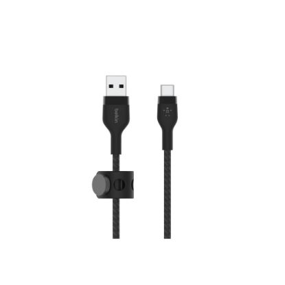 Picture of Belkin BoostCharge Pro Flex Braided USB-A To Lightning Cable, 1M/3.3FT, Black