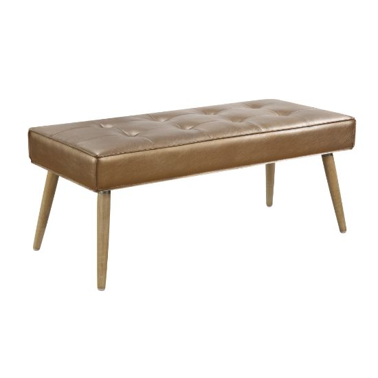 Picture of Ave Six Amity Bench, Sizzle Copper/Light Brown