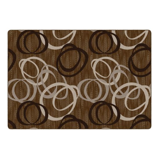 Picture of Flagship Carpets Duo Rectangular Rug, 8-1/3ft x 12ft, Chocolate