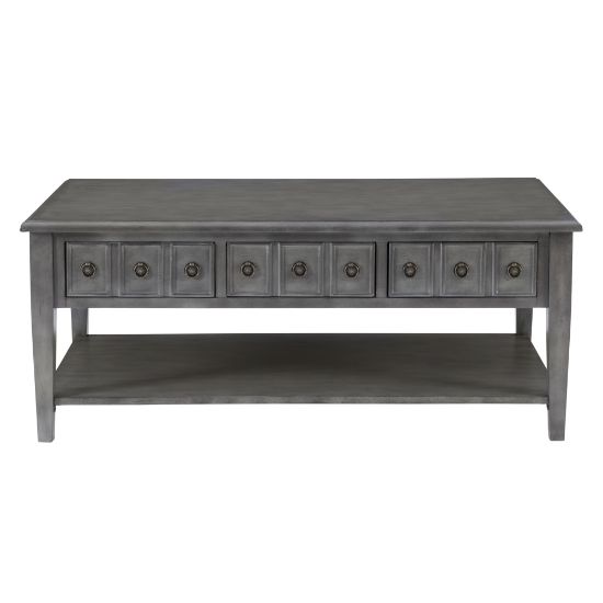 Picture of Powell Southam Coffee Table, 20inH x 47-3/4inW x 28inD, Gray