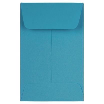 Picture of JAM PAPER #1 Coin Business Colored Envelopes, 2 1/4 x 3 1/2, Blue Recycled, 25/Pack