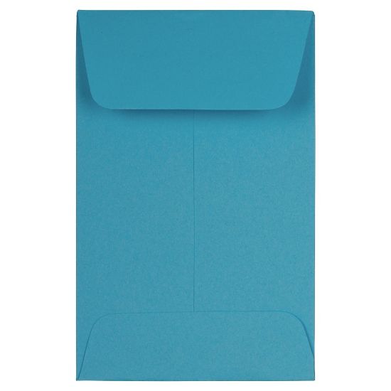 Picture of JAM PAPER #1 Coin Business Colored Envelopes, 2 1/4 x 3 1/2, Blue Recycled, 25/Pack