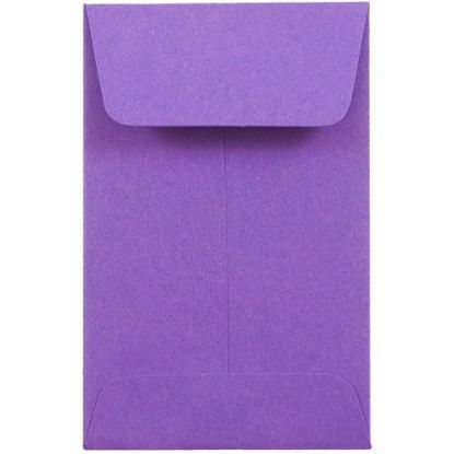 Picture of JAM PAPER #1 Coin Business Colored Envelopes, 2 1/4 x 3 1/2, Violet Purple Recycled, 25/Pack