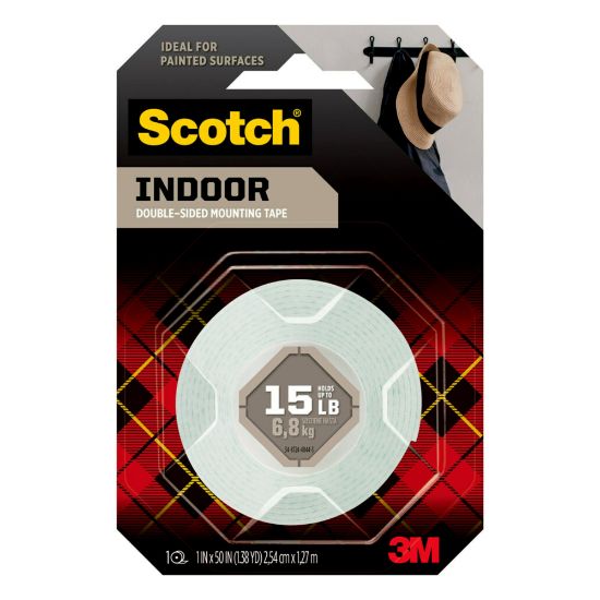 Picture of Scotch Foam Mounting Tape, 1in x 50in, White