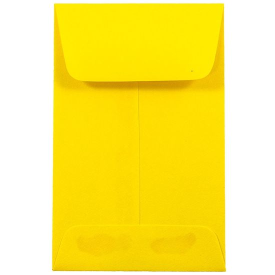 Picture of JAM PAPER #1 Coin Business Colored Envelopes, 2 1/4in x 3 1/2in, Yellow, Pack Of 25