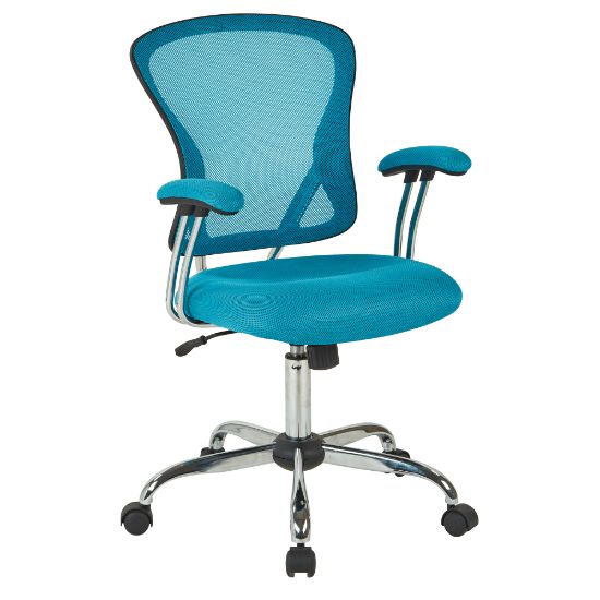 Picture of Office Star Avenue Six Juliana Mesh Task Chair, Blue/Silver