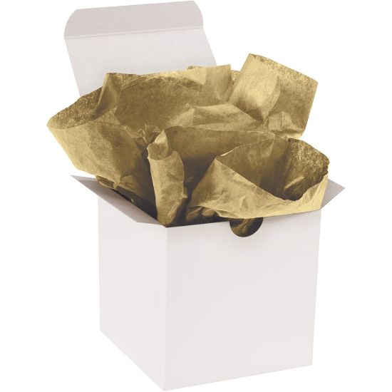 Picture of Partners Brand Gift-Grade Tissue Paper, 20in x 30in, Metallic Gold, Pack Of 200