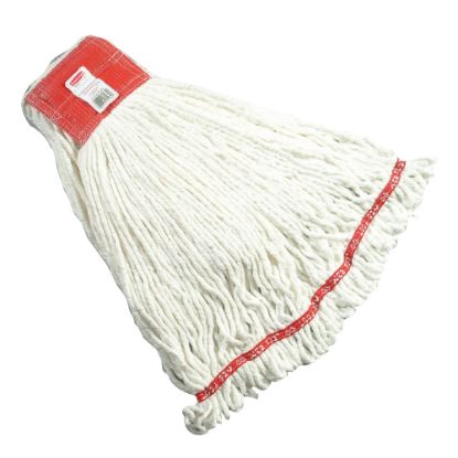 Picture of Rubbermaid Premium Web Foot Shrinkless Wet Mop, Large 5in Headband, White