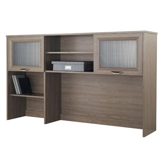 Picture of Realspace Magellan 58inW Hutch For Corner Or L-Shaped Computer Desks, Gray