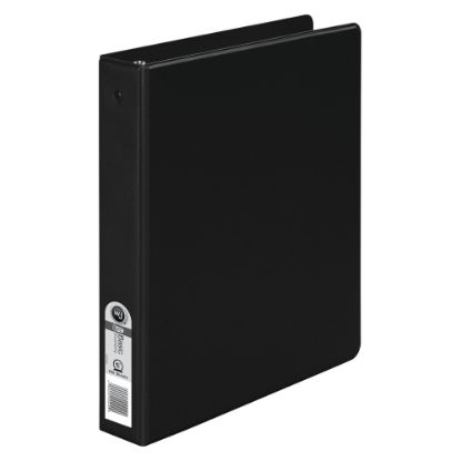 Picture of Wilson Jones 3-Ring Binder, 1 1/2in Round Rings, 36% Recycled, Black