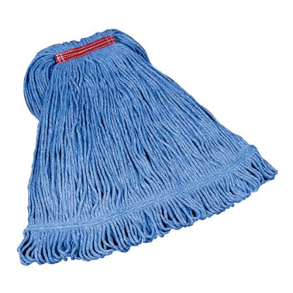 Picture of Rubbermaid Super Stitch Blend Mop, Medium 1in Headband, Blue