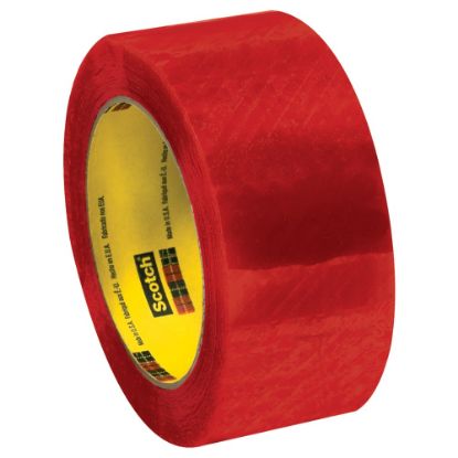 Picture of 3M 3199 Security Tape, 2in x 110 Yd., Clear/Red, Case Of 6