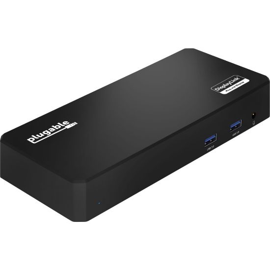 Picture of Plugable USB C Triple Display Docking Station with Laptop Charging, Thunderbolt 3 or USB C Dock Compatible with Specific Windows and Mac Systems - (3x HDMI, 6x USB Ports, 60W USB PD)