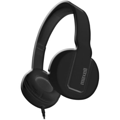 Picture of Maxell Solid2 Black Headphones - Stereo - Mini-phone (3.5mm) - Wired - Over-the-head - Binaural - Circumaural - Black