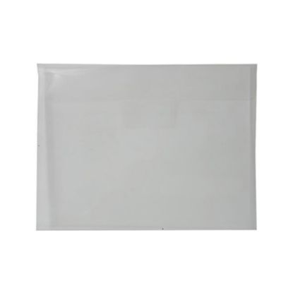 Picture of JAM Paper Plastic Envelopes, Letter-Size, 9 7/8in x 11 3/4in, Clear, Pack Of 12